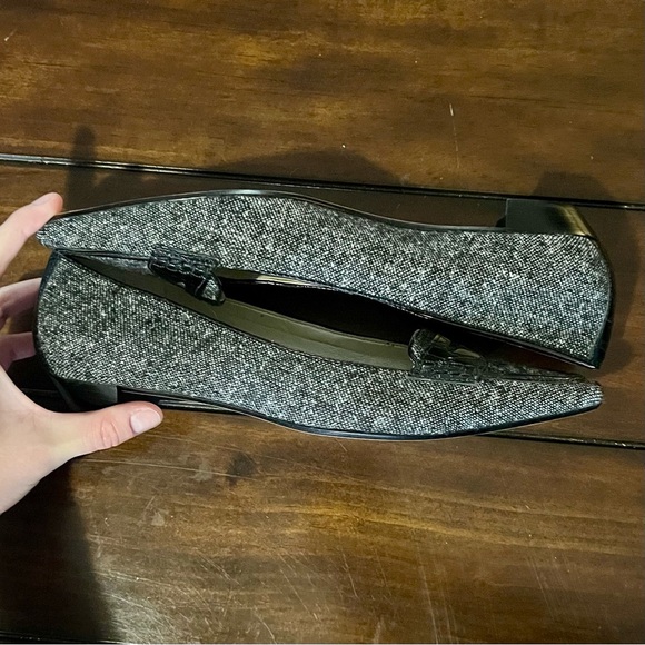 Talbots Tweed Croc-Trim Block Heel Loafers | Size 9B - Picture 2 of 8